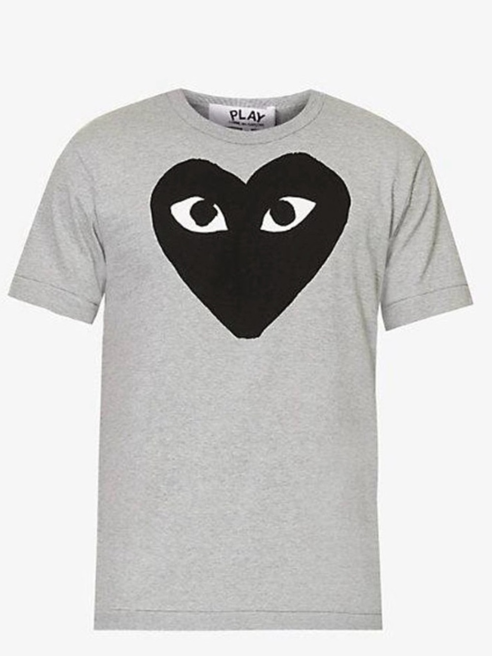 Comme des garçons play Heart Logo Tee - Gray/Black small unisex good condition